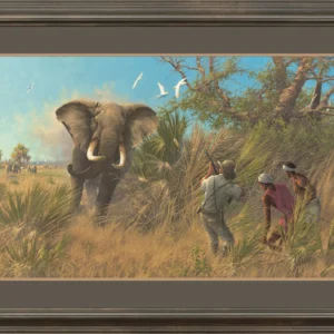 Framed The Ivory Hunter Returns - 20" x 32" Limited Edition Paper