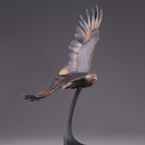 Wings of Freedom (Classic Patina) Bald Eagle Sculpture by Mark Hopkins