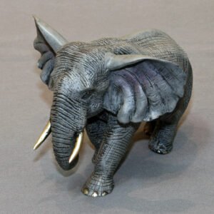 Bull Elephant Bronze Sculpture by Barry Stein Sculptures