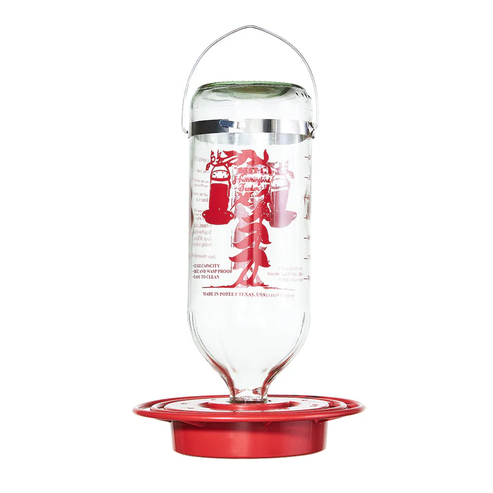 Best 1 Glass Hummingbird Feeder 32 oz.