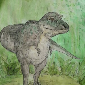 Tyrannosaurus Rex Giant Lizard Art Print (10.50″ x 14.00″)