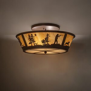22" Wide Hunter W/Dog Flushmount