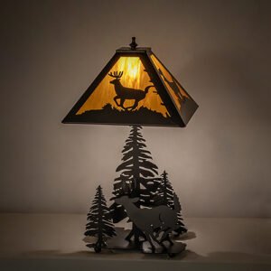 20" High Lone Deer Table Lamp