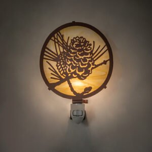 6" Wide Winter Pine Night Light