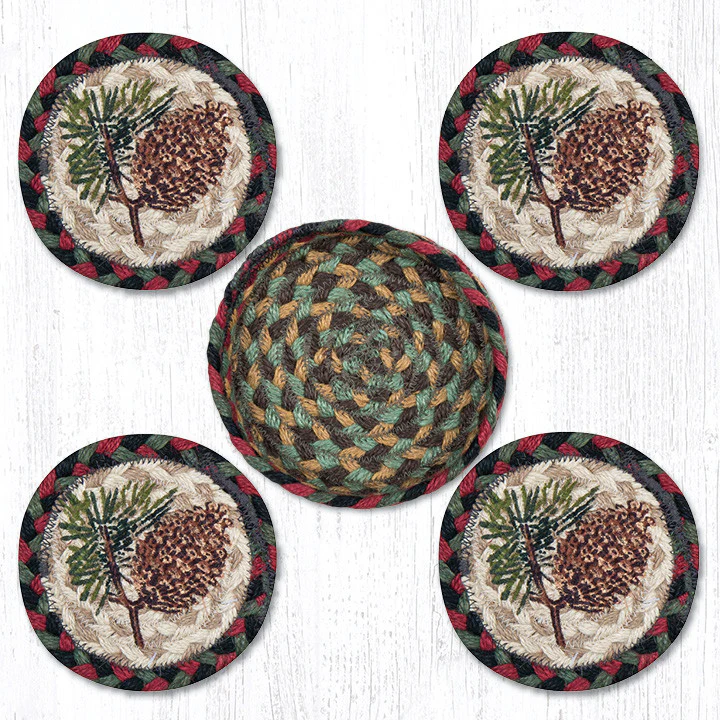 Pinecone Coaster Set