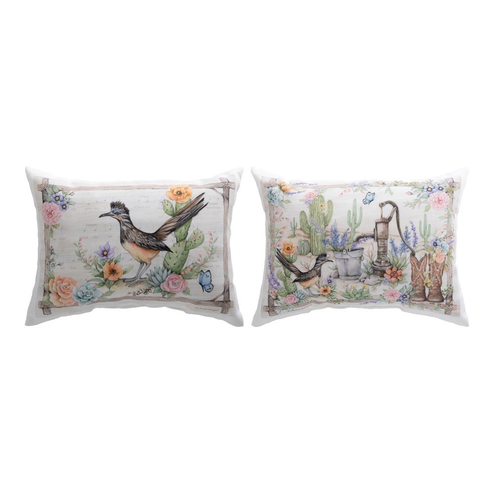 Rosewood Ranch - Roadrunner Climaweave Pillow 18" x 13" (Set of 2)