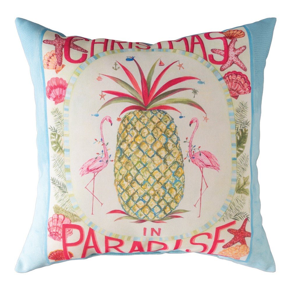 Christmas In Paradise Climaweave Pillow 18″ x 18″ (Set of 2)