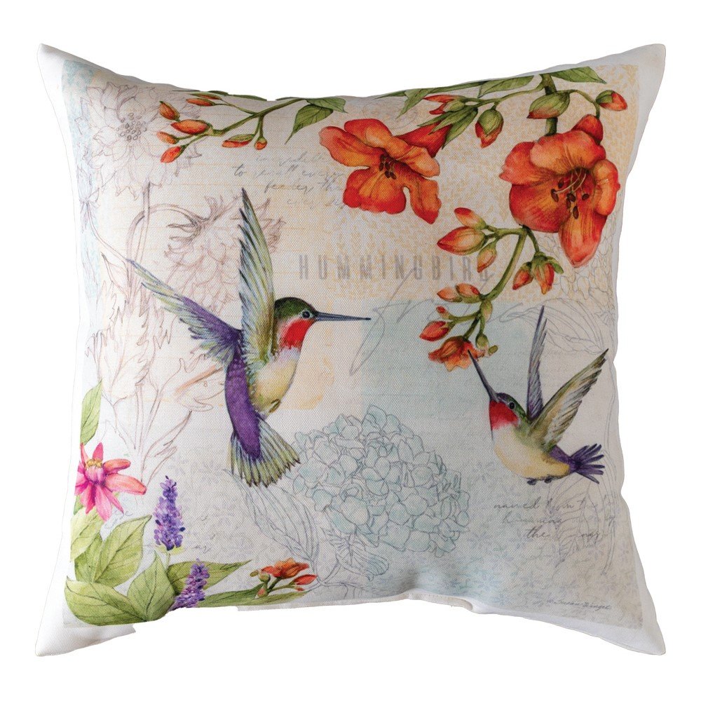 Hummingbirds Climaweave Pillow 18″ x 18″ (Set of 2)