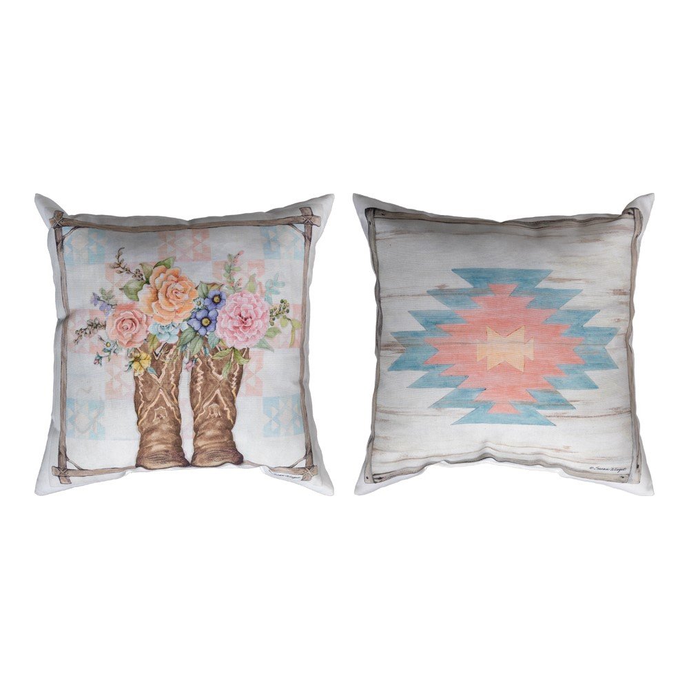 Rosewood Ranch - Boots Climaweave Pillow 18" x 13" (Set of 2)