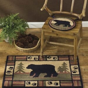 Adirondack Bear Hook Rug - 24" x 36"