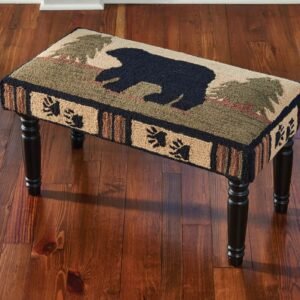 Adirondack Bear Hooked Bench