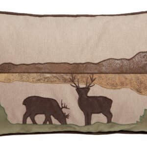 Deer Scene Pillow