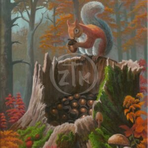 Acorn Afficionado – 12″ x 9″ Limited Edition Canvas