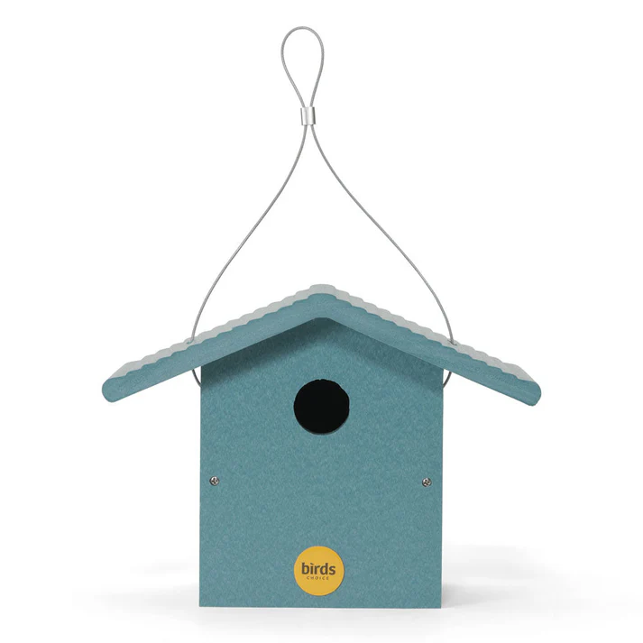 Wren House in Blue Recycled Plastic