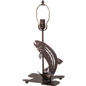 13" High Leaping Trout Table Base