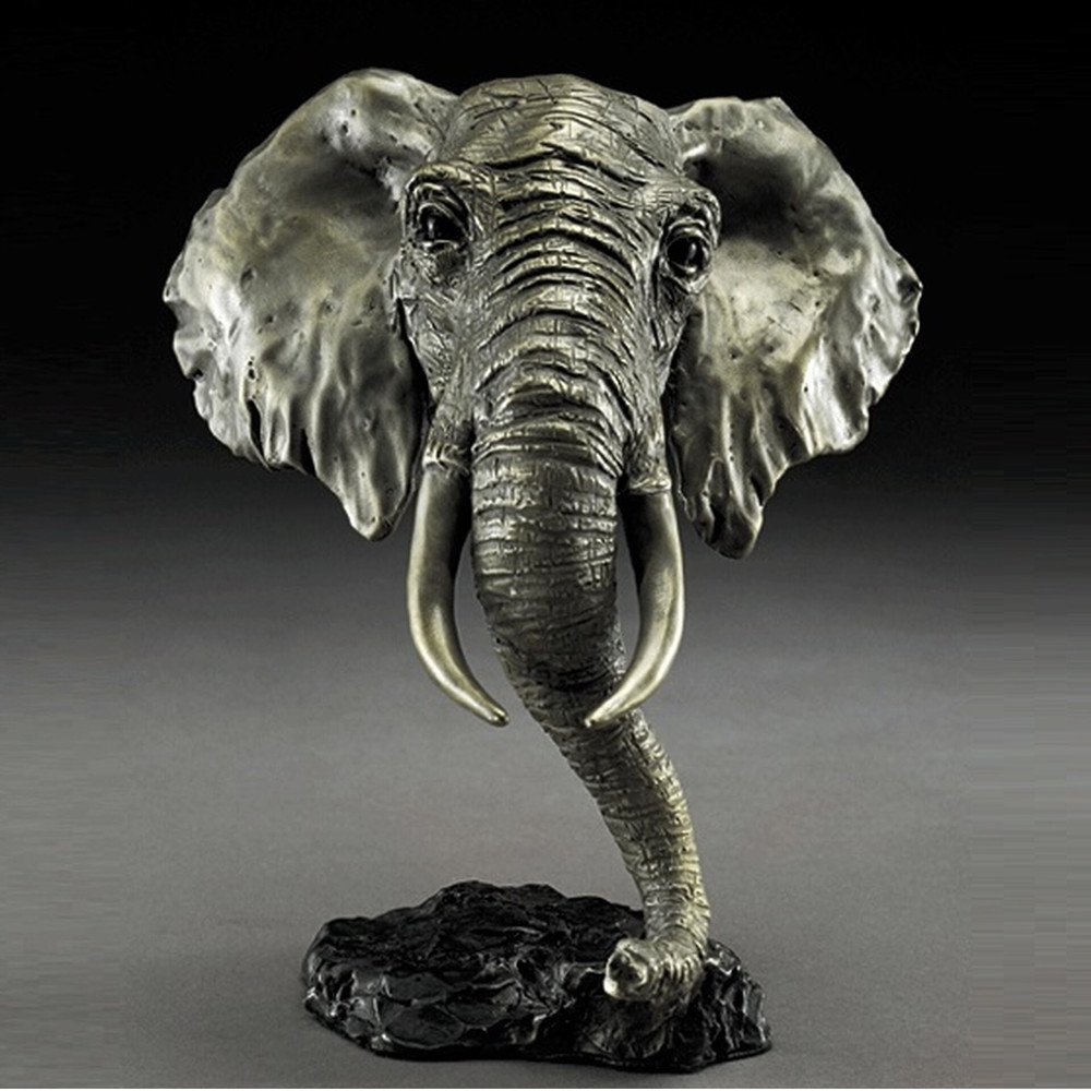 African Elephant Bronze Sculpture by Mark Hopkins