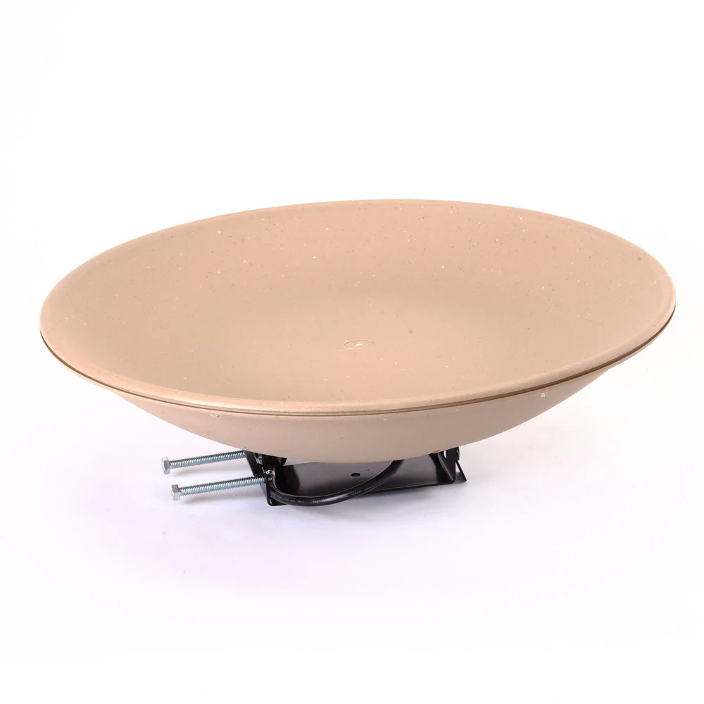 20" Heated Bird Bath with Deck Mount Bracket