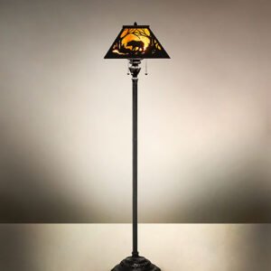 64.5" High Bear at Dawn Floor Lamp