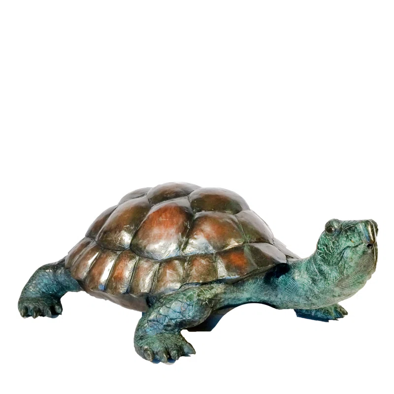 Small Turtle Fountain Bronze Statue