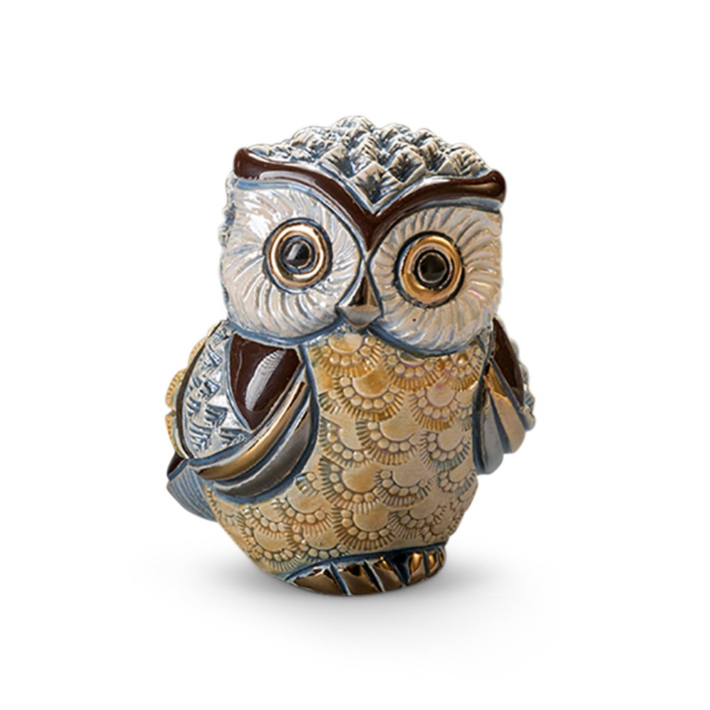 Baby Long Eared Owl Figurine by De Rosa