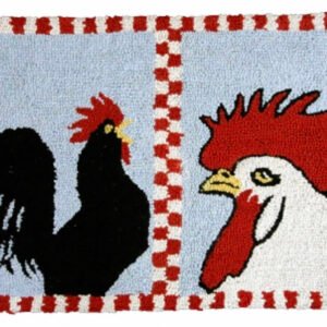 Farm and Ranch Hand Hooked Wool Rug – Chickens
