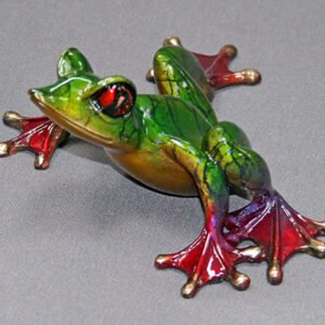 Alysa Bronze Frog Sculpture by Barry Stein Sculptures (13 Color Options Available)