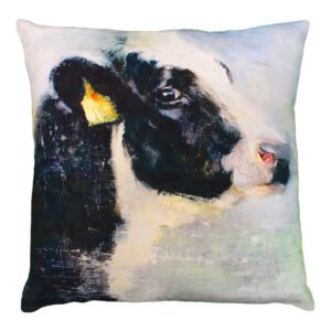 Farm and Ranch Cotton Printed Throw Pillow – Chelsea the Cow