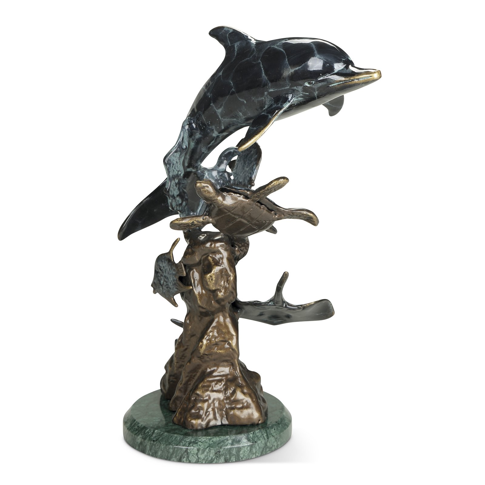 Dolphin and Undersea Friends Sculpture