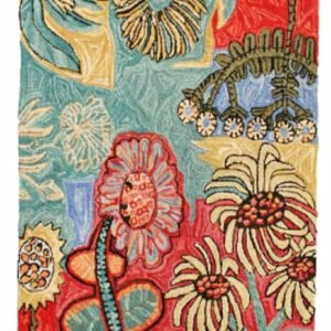 Flowers for Mom Hand Hooked Wool Rug