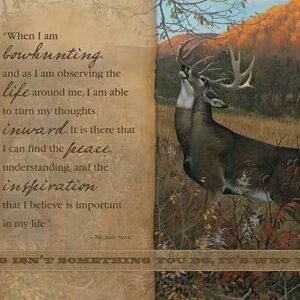 Bow Hunting 12" x 18" Wood Sign