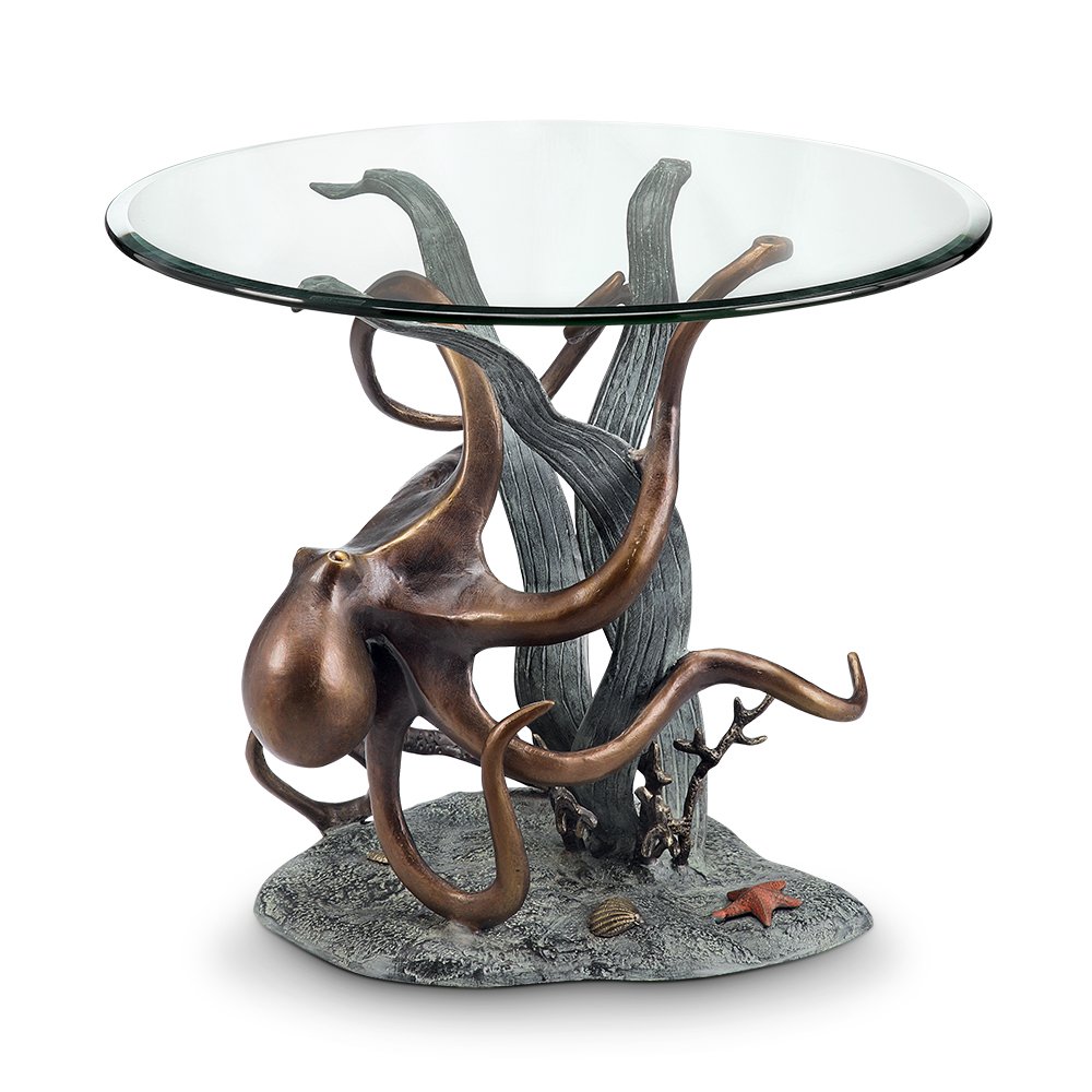 Octopus and Seagrass End Table
