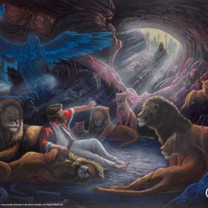 Daniel in the Lion's Den – 11″ x 14″ Art Print