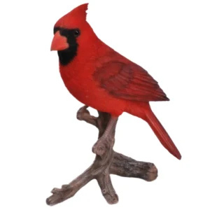 Cardinal On Branch Statue Figurine