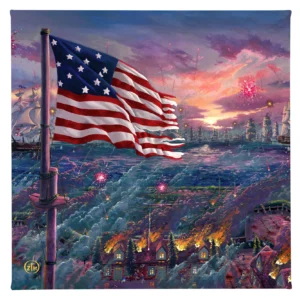 By the Dawn's Early Light - 14" x 14" - Gallery Wrapped Canvas