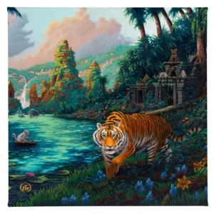 Tiger Jungle - 14" x 14" - Gallery Wrapped Canvas