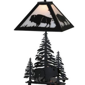 21"H Buffalo W/Lighted Base Table Lamp