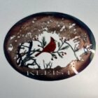 A Visit From Heaven - Cardinal - Custom Lettering Wall Art