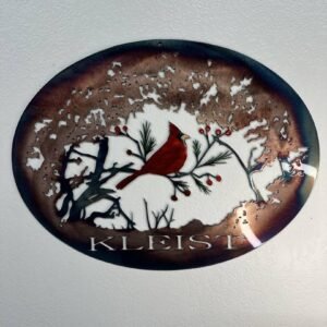 A Visit From Heaven - Cardinal - Custom Lettering Wall Art