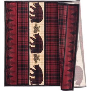 Bear Trails – Rustic Cabin Retreat Area Rug