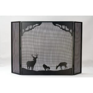 Deer at Dawn Fireplace Screen