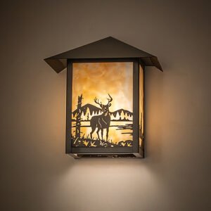 Seneca Deer Creek Left Wall Sconce - 9" Wide