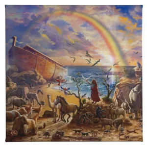 Noah's Ark Gallery Wrapped Canvas 14" x 14"