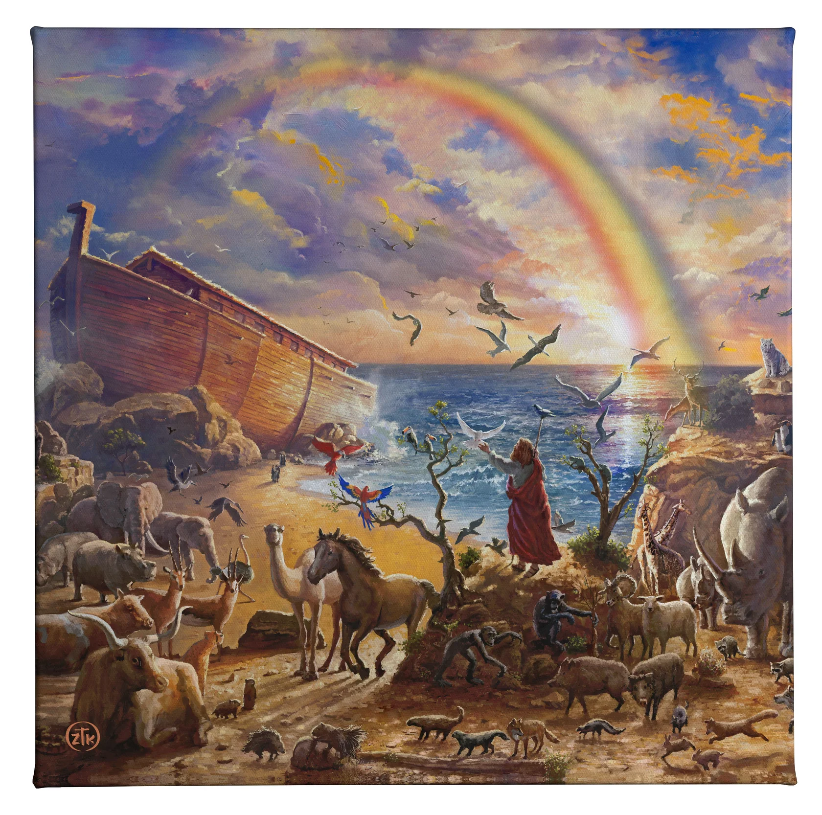 Noahs_Ark_Gallery_Wrap Noah's Ark Gallery Wrapped Canvas 14" x 14"
