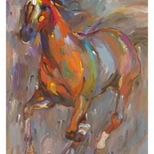 Wild and Free Painted Horse – Stellar Steed – 24 x 32 in. Premium Paper Print