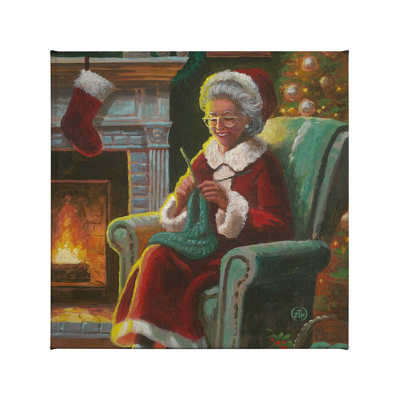 Mrs. Claus - 14" x 14" Gallery Wrapped Canvas Mrs. Claus - 14" x 14" Gallery Wrapped Canvas